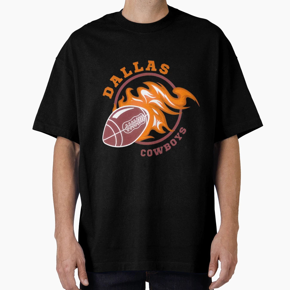Fiery Football Fanatic T-Shirt - Unique Graphic Men Women - T-Shirt, Sweatshirt, Hoodie