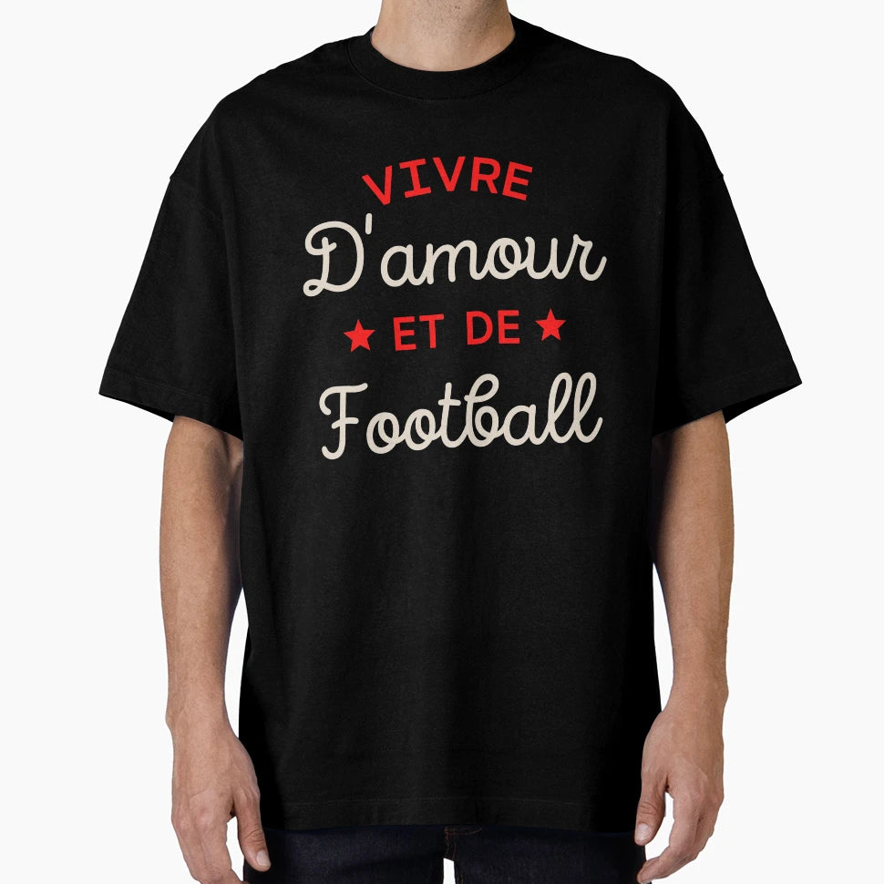 Live Love And Football Sport T-Shirt - Custom Art Print for Adults - T-Shirt, Sweatshirt, Hoodie