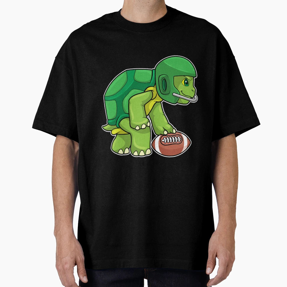 Turtle Sports Football Helmet T-Shirt - Custom Art Print Unisex - T-Shirt, Sweatshirt, Hoodie