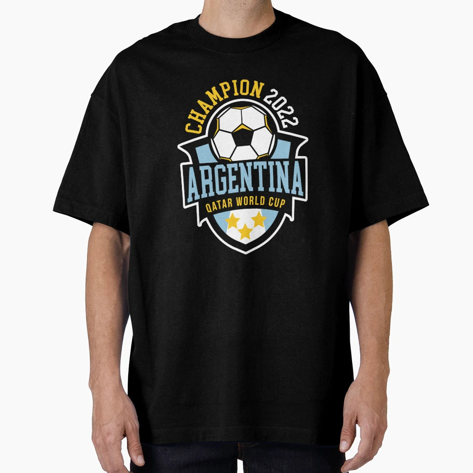 Argentina World Cup Champions T-Shirt - Custom Art Print Men Women - T-Shirt, Sweatshirt, Hoodie
