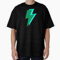 Green And Turquoise Lightning T-Shirt - Trendy Graphic for Adults - T-Shirt, Sweatshirt, Hoodie