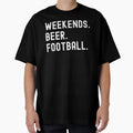 Weekends Beer Football T-Shirt - Trendy Graphic for Adults - T-Shirt, Sweatshirt, Hoodie