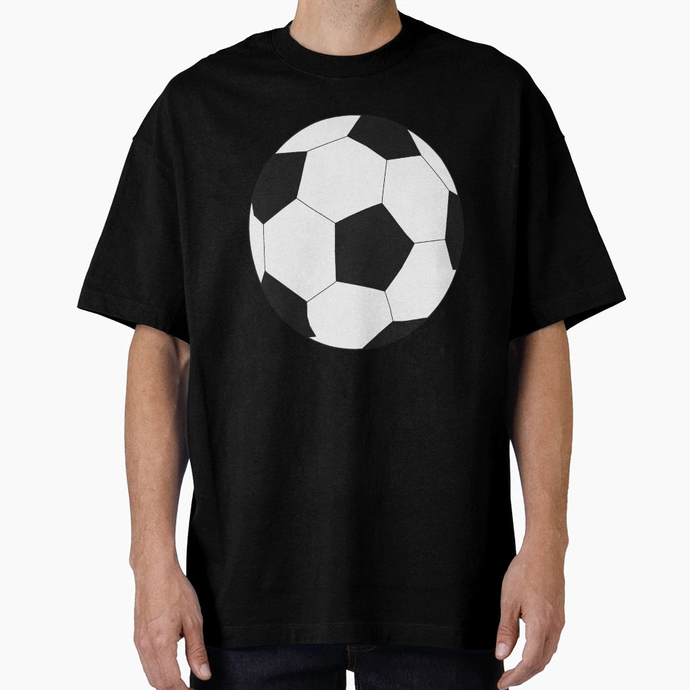 Soccer Ball Black And White T-Shirt - Casual Everyday Wear for Adults - T-Shirt, Sweatshirt, Hoodie