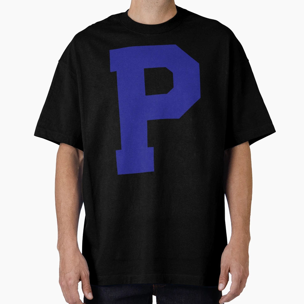 Alphabet Blue P Sports Letter P T-Shirt - Fun Novelty Design for Adults - T-Shirt, Sweatshirt, Hoodie