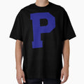 Alphabet Blue P Sports Letter P T-Shirt - Fun Novelty Design for Adults - T-Shirt, Sweatshirt, Hoodie