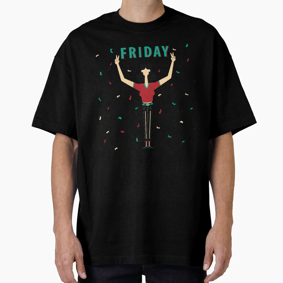 Happy Friday T-Shirt - Custom Art Print Unisex - T-Shirt, Sweatshirt, Hoodie