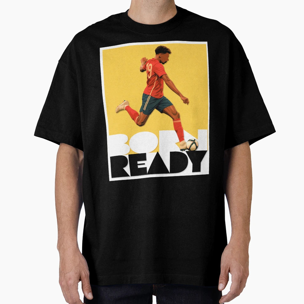 Born Ready Lamine Yamal Inspired T-Shirt - Custom Art Print Men Women - T-Shirt, Sweatshirt, Hoodie