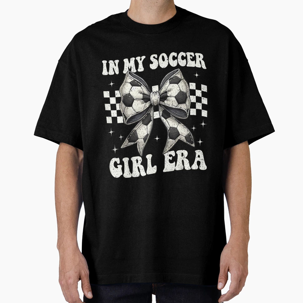 My Soccer Era Coquette Bow Soccer T-Shirt - Trendy Graphic Unisex - T-Shirt, Sweatshirt, Hoodie