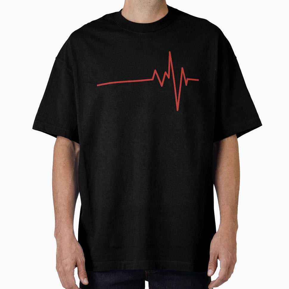 Heart Rate Line T-Shirt - Unique Graphic for Adults - T-Shirt, Sweatshirt, Hoodie