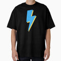 Blue And Yellow Lightning Bolt T-Shirt - Graphic Print for Adults - T-Shirt, Sweatshirt, Hoodie