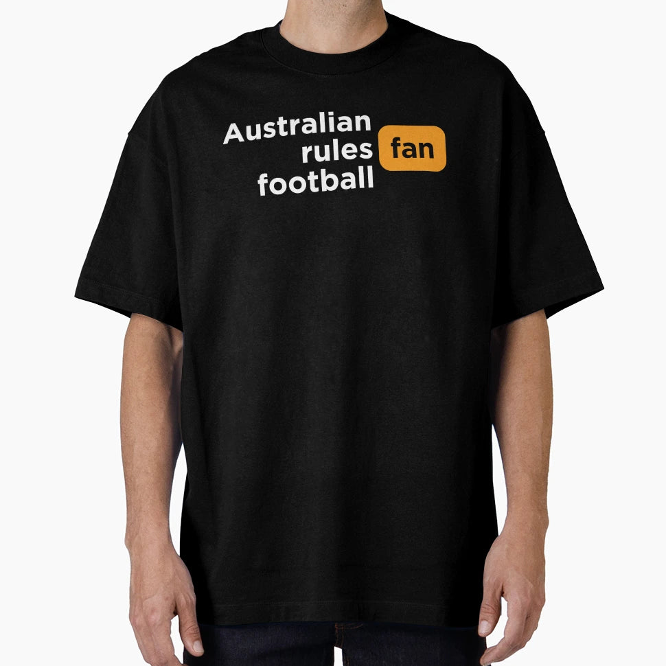 Sports Fan Australian Rules Football T-Shirt - Aesthetic Graphic for Adults - T-Shirt, Sweatshirt, Hoodie
