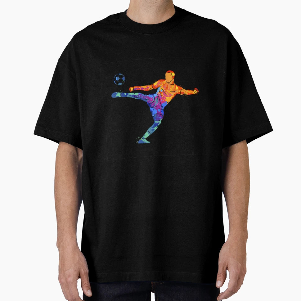 Soccer Athlete Sports Drawing T-Shirt - Custom Art Print Unisex - T-Shirt, Sweatshirt, Hoodie