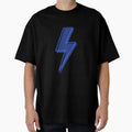 Blue Lightning Bolt T-Shirt - Casual Everyday Wear Men Women - T-Shirt, Sweatshirt, Hoodie