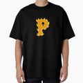 Fire Letter P Typography Flaming T-Shirt - Custom Art Print for Adults - T-Shirt, Sweatshirt, Hoodie