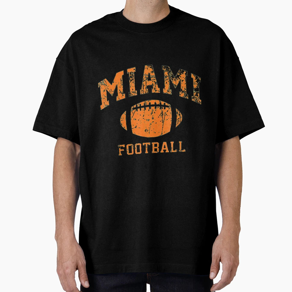 Miami Football T-Shirt - Trendy Graphic for Adults - T-Shirt, Sweatshirt, Hoodie