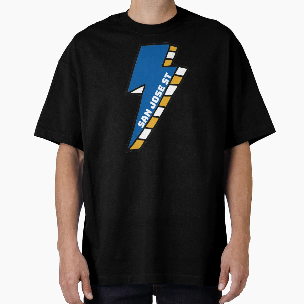 San Jose State University Lightning Bolt T-Shirt - Graphic Print for Adults - T-Shirt, Sweatshirt, Hoodie
