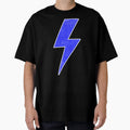 Blue Lightning Bolt Bold Electric T-Shirt - Unique Graphic Men Women - T-Shirt, Sweatshirt, Hoodie