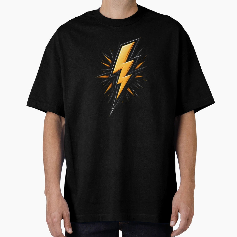 Electric Rock Lightning Symbol T-Shirt - Aesthetic Graphic Unisex - T-Shirt, Sweatshirt, Hoodie