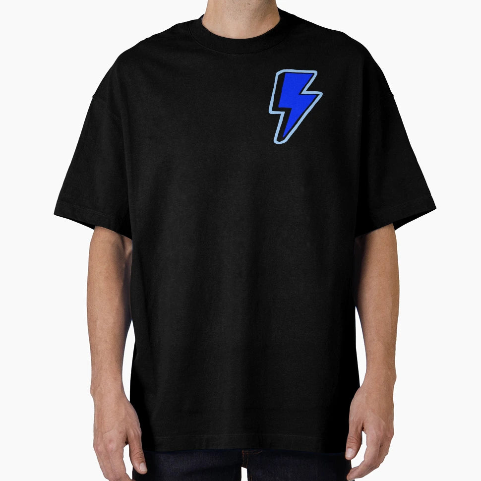 Dark Blue Lightning Strike T-Shirt - Casual Everyday Wear Unisex - T-Shirt, Sweatshirt, Hoodie