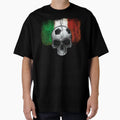 Italian Football Soccer Skull T-Shirt - Aesthetic Graphic for Adults - T-Shirt, Sweatshirt, Hoodie