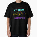 My Heart Beats 4 U Illustrated Digital T-Shirt - Trendy Graphic Men Women - T-Shirt, Sweatshirt, Hoodie