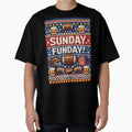 Sunday Funday American Football Knit T-Shirt - Minimalist Print Men Women - T-Shirt, Sweatshirt, Hoodie