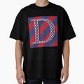 Letter D Americana Old Glory Red And T-Shirt - Custom Art Print for Adults - T-Shirt, Sweatshirt, Hoodie