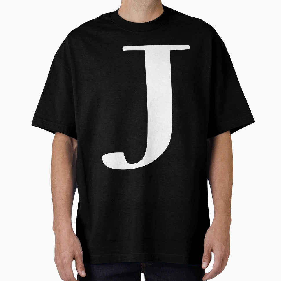 Letters Alphabet J T-Shirt - Minimalist Print Unisex - T-Shirt, Sweatshirt, Hoodie