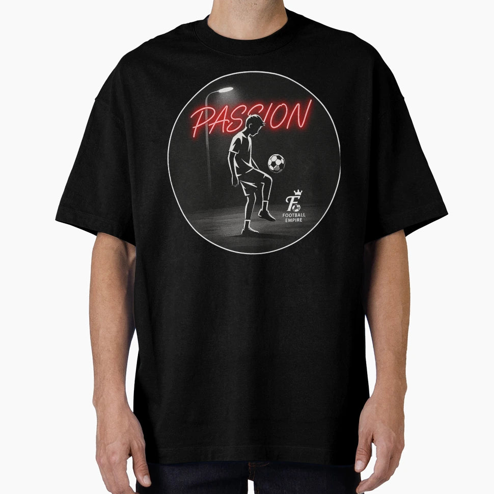 Passion Football Neon Street Art Urban T-Shirt - Aesthetic Graphic Unisex - T-Shirt, Sweatshirt, Hoodie