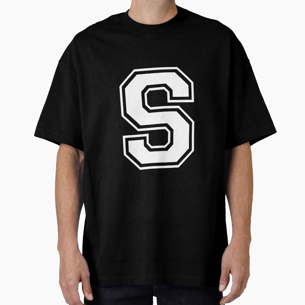 Letter S T-Shirt - Minimalist Print for Adults - T-Shirt, Sweatshirt, Hoodie