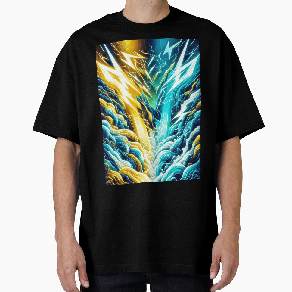 Lightning Clash T-Shirt - Casual Everyday Wear Men Women - T-Shirt, Sweatshirt, Hoodie