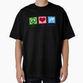 Peace Love Greyhounds T-Shirt - Fun Novelty Design for Adults - T-Shirt, Sweatshirt, Hoodie