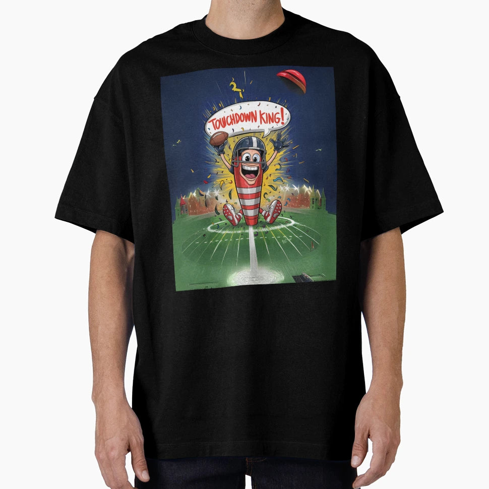Trending Headline Touchdown King Football T-Shirt - Graphic Print Unisex - T-Shirt, Sweatshirt, Hoodie