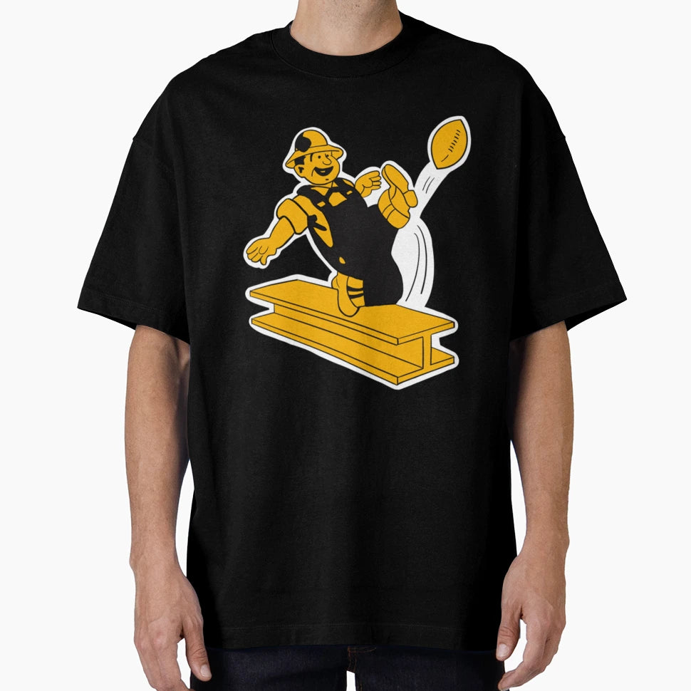 Old School Steeler T-Shirt - Custom Art Print Unisex - T-Shirt, Sweatshirt, Hoodie