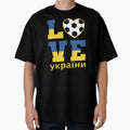 Love Ukraine Football Team Football Heart T-Shirt - Unique Graphic Unisex - T-Shirt, Sweatshirt, Hoodie