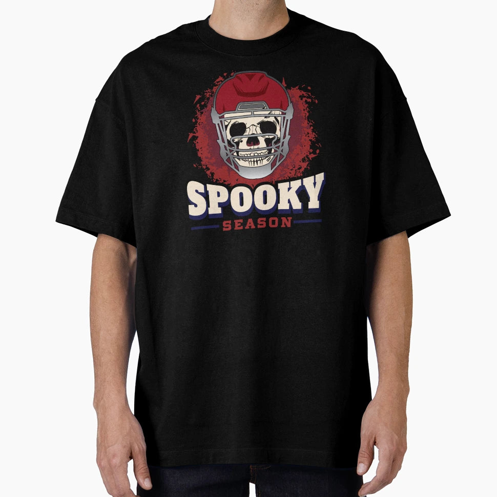 Football Skull Halloween T-Shirt - Novelty Apparel for Adults - T-Shirt, Sweatshirt, Hoodie
