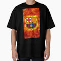 Barcelona Fire T-Shirt - Custom Art Print Unisex - T-Shirt, Sweatshirt, Hoodie