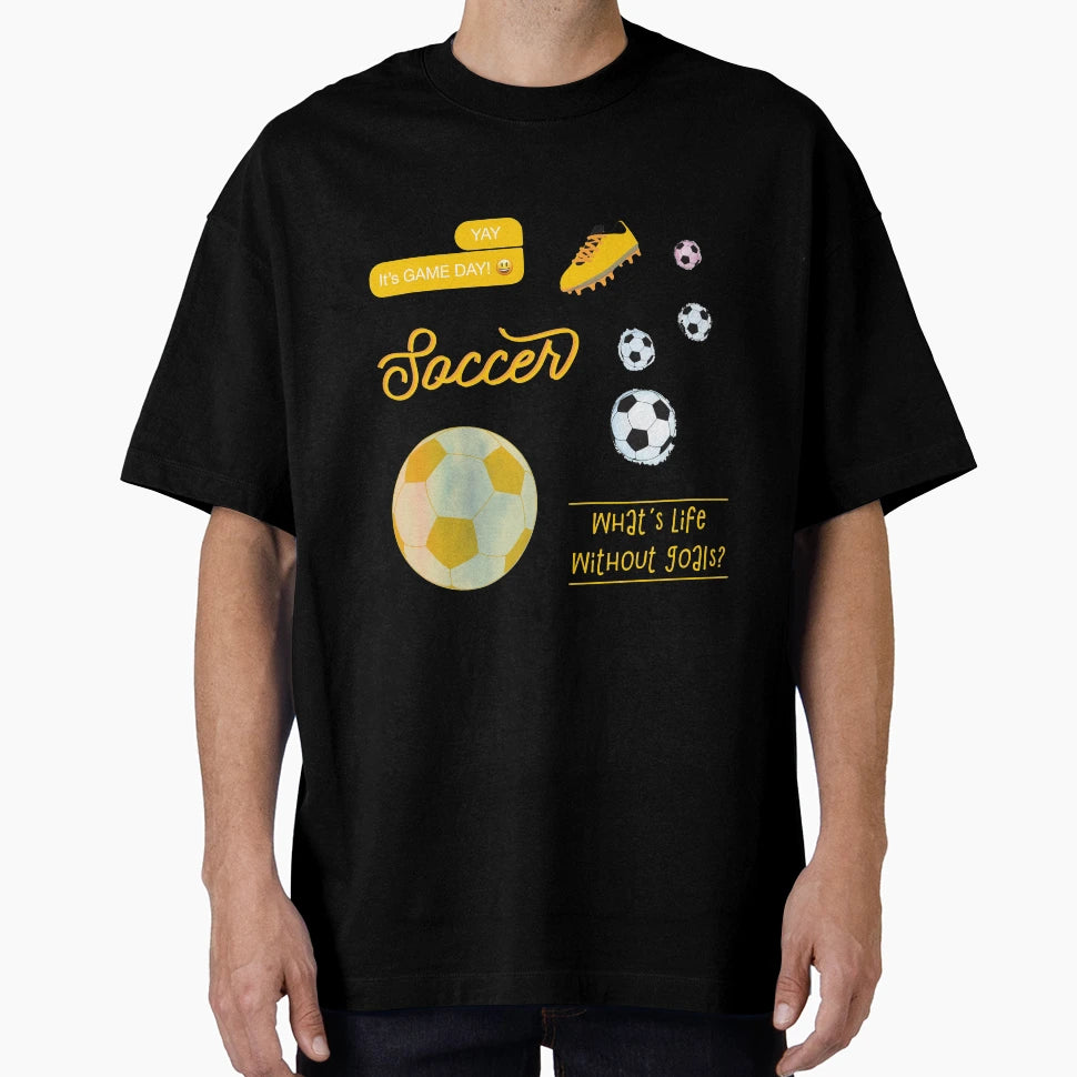 Yellow Watercolor Soccer Pack T-Shirt - Minimalist Print Men Women - T-Shirt, Sweatshirt, Hoodie
