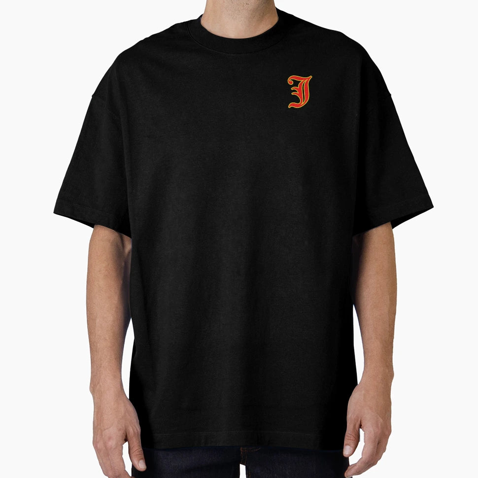 Letter J Old English Font T-Shirt - Fun Novelty Design for Adults - T-Shirt, Sweatshirt, Hoodie