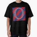 Letter O Americana Old Glory Red And Blue T-Shirt - Novelty Apparel Unisex - T-Shirt, Sweatshirt, Hoodie
