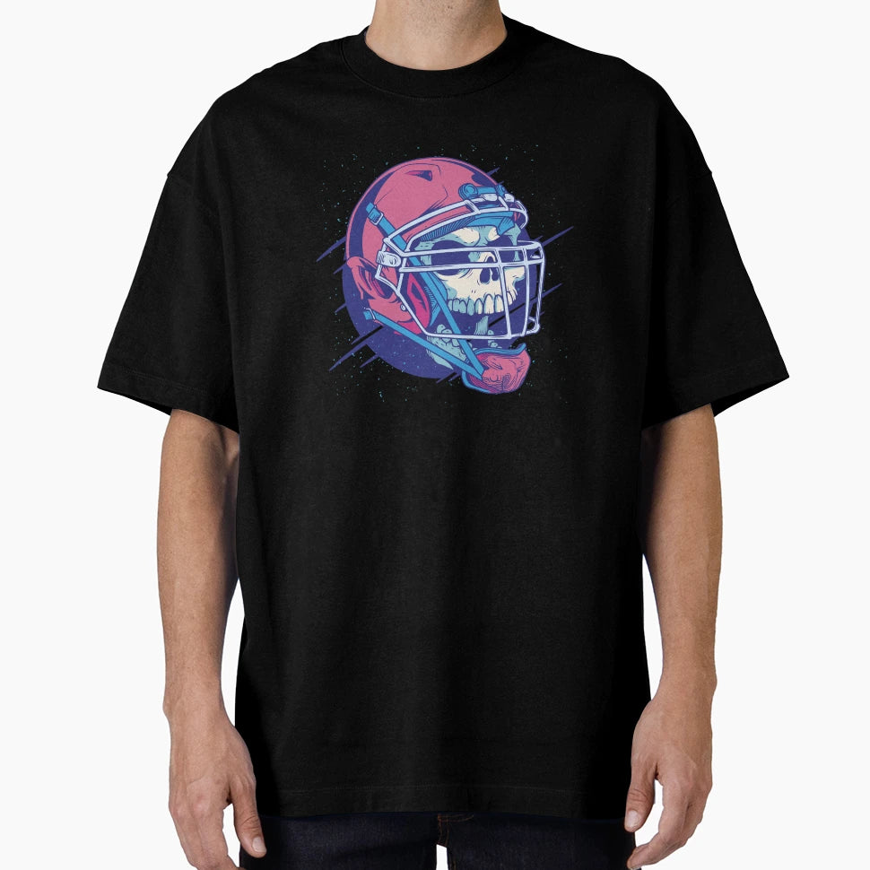 American Football Skull T-Shirt - Aesthetic Graphic Men Women - T-Shirt, Sweatshirt, Hoodie