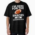 Snacks And Commercials Funny Football T-Shirt - Trendy Graphic Men Women - T-Shirt, Sweatshirt, Hoodie