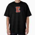 Letter E Initial E Varsity Red T-Shirt - Minimalist Print for Adults - T-Shirt, Sweatshirt, Hoodie