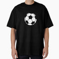 Black And White Soccer Football Ball T-Shirt - Minimalist Print for Adults - T-Shirt, Sweatshirt, Hoodie