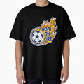 Goal Fire Dynamic Soccer Ball Flames T-Shirt - Casual Everyday Wear Unisex - T-Shirt, Sweatshirt, Hoodie