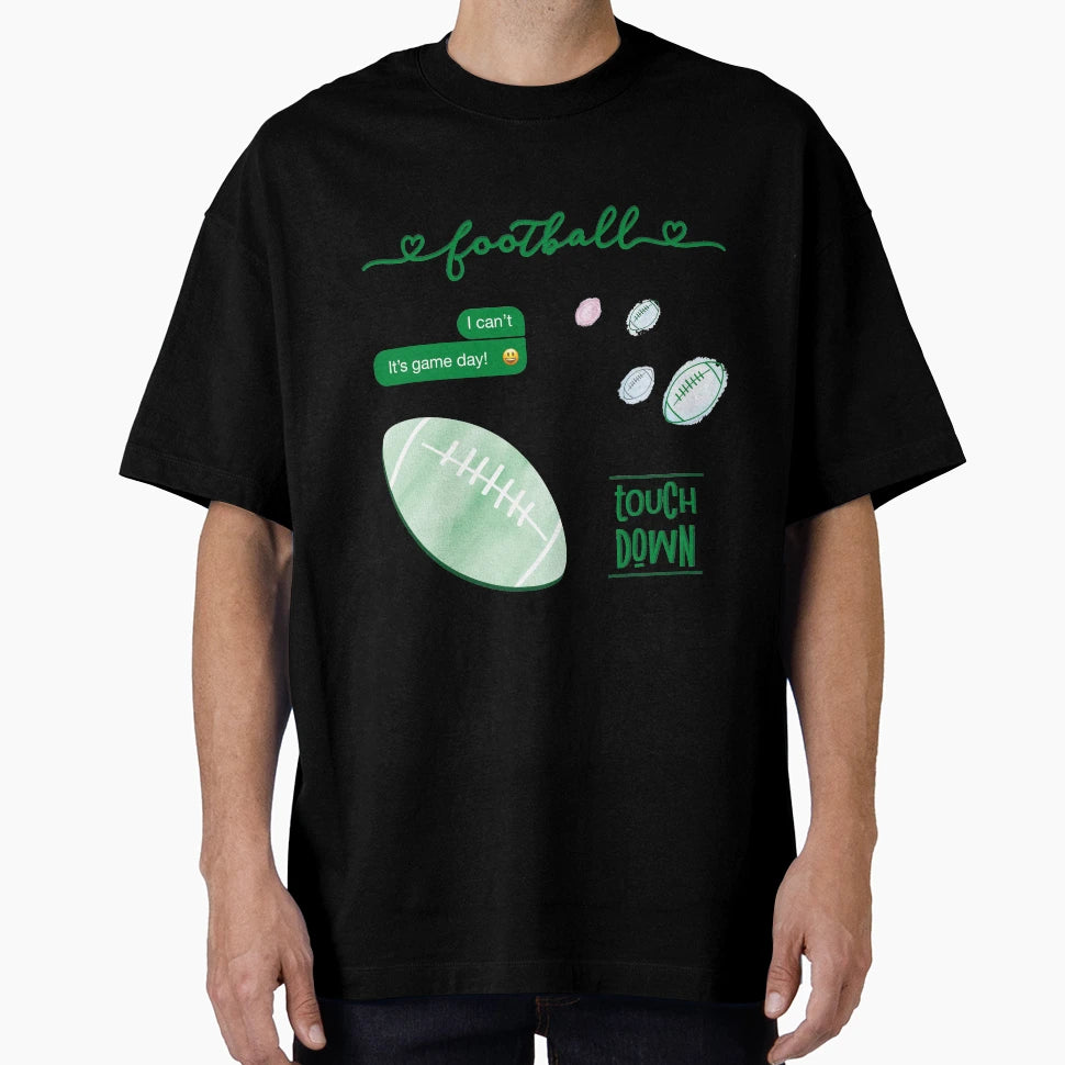 Kelly Green Watercolor Football Pack T-Shirt - Streetwear Style Men Women - T-Shirt, Sweatshirt, Hoodie