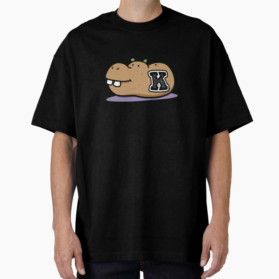 Alphabet Letter K Hip Potato Mus T-Shirt - Novelty Apparel for Adults - T-Shirt, Sweatshirt, Hoodie