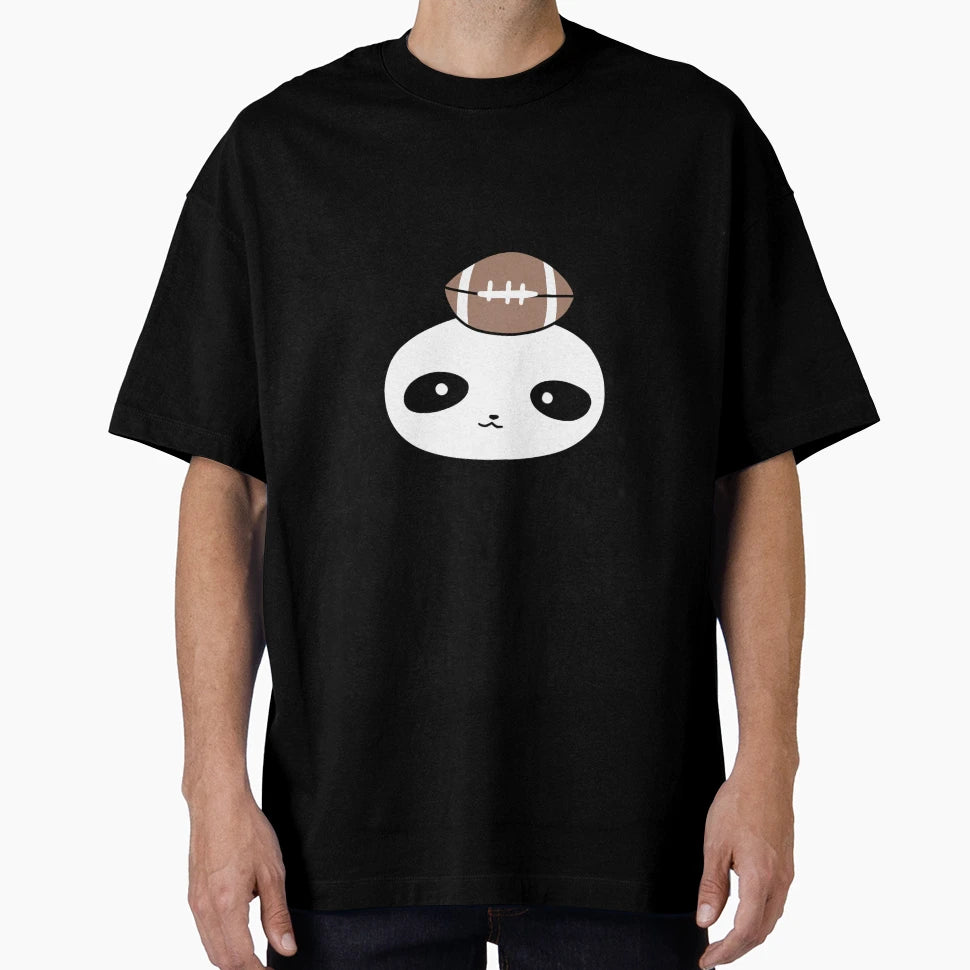 Football Panda Face T-Shirt - Streetwear Style for Adults - T-Shirt, Sweatshirt, Hoodie