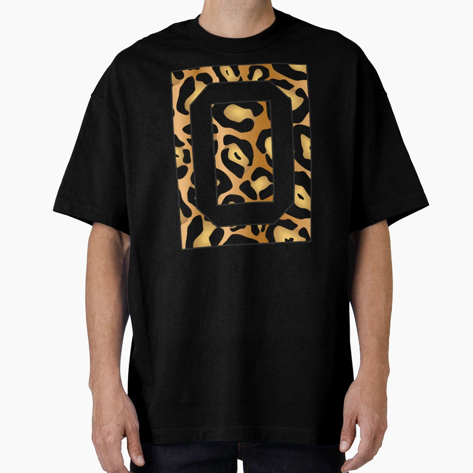 Letter O Jaguar Stencil Font T-Shirt - Trendy Graphic Men Women - T-Shirt, Sweatshirt, Hoodie