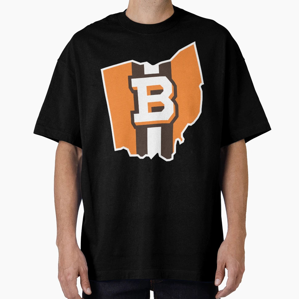 B Browns Along Ohio Map T-Shirt - Trendy Graphic Unisex - T-Shirt, Sweatshirt, Hoodie